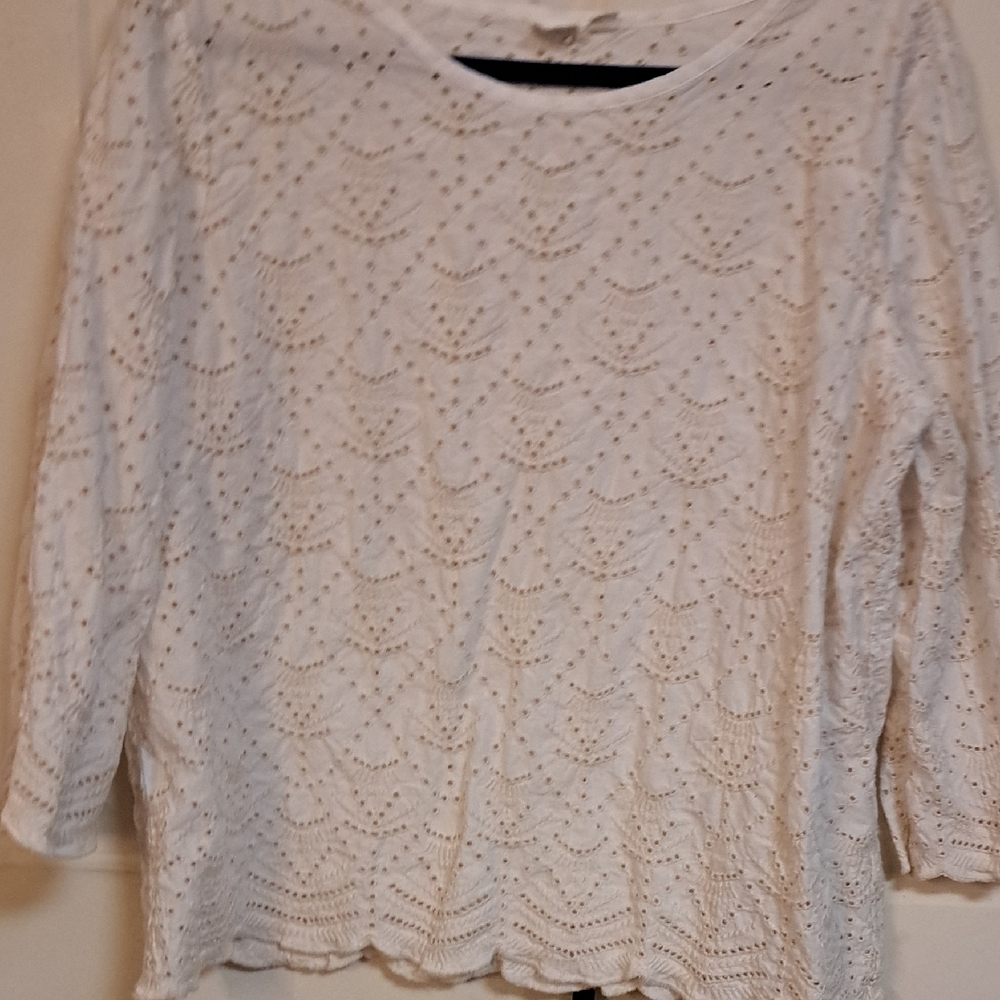 GAP White Lace Women's Blouse